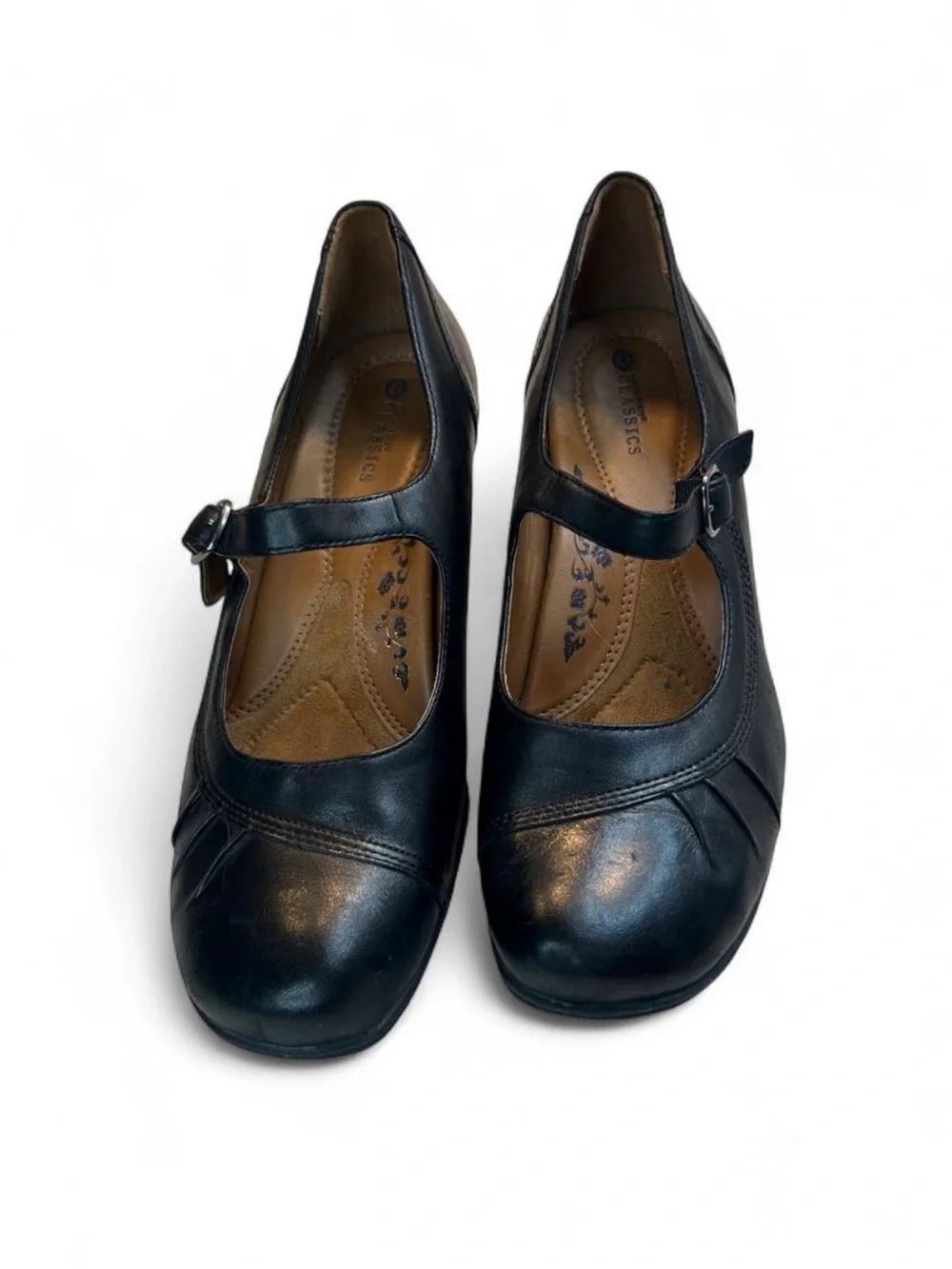 Classic Mary Jane Comfort Flats - Black